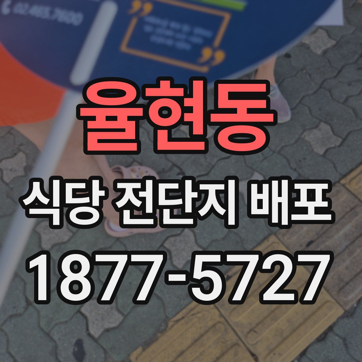 율현동 식당 전단지 배포