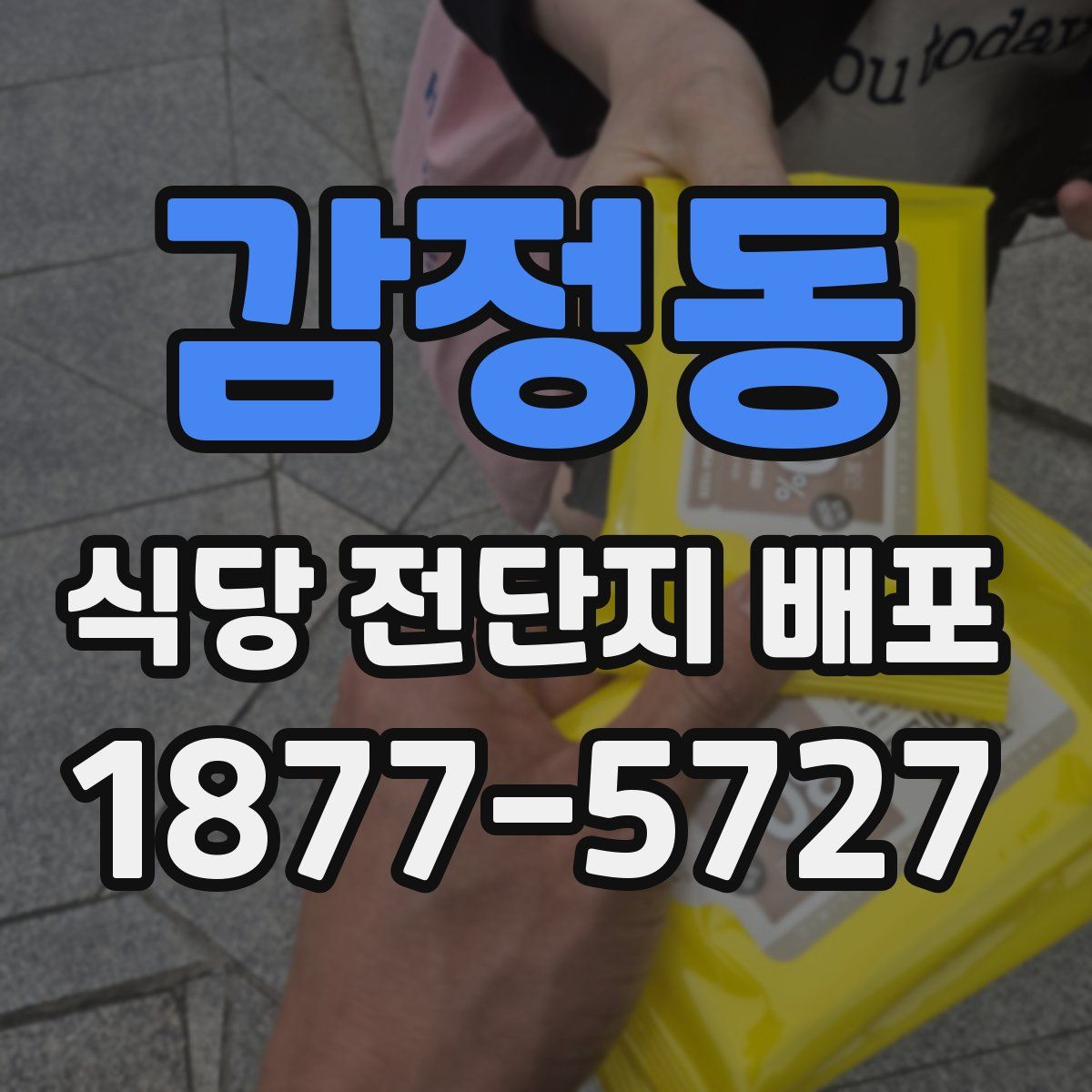 감정동 식당 전단지 배포