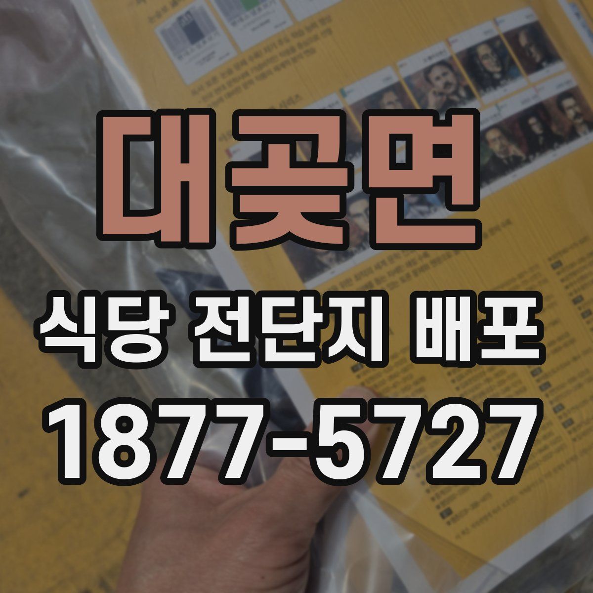 대곶면 식당 전단지 배포