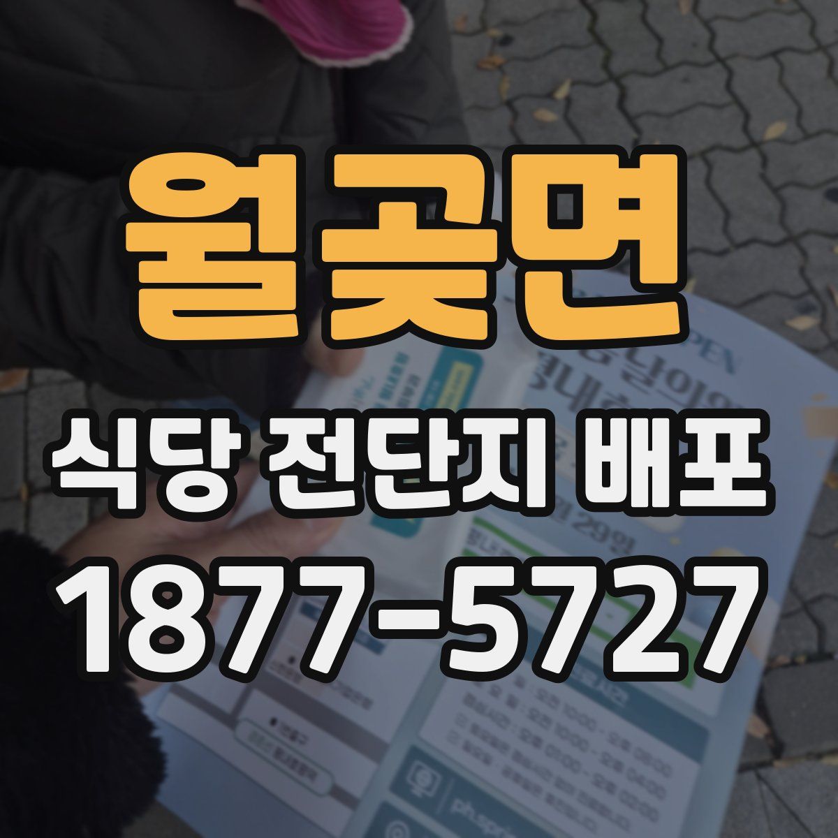 월곶면 식당 전단지 배포