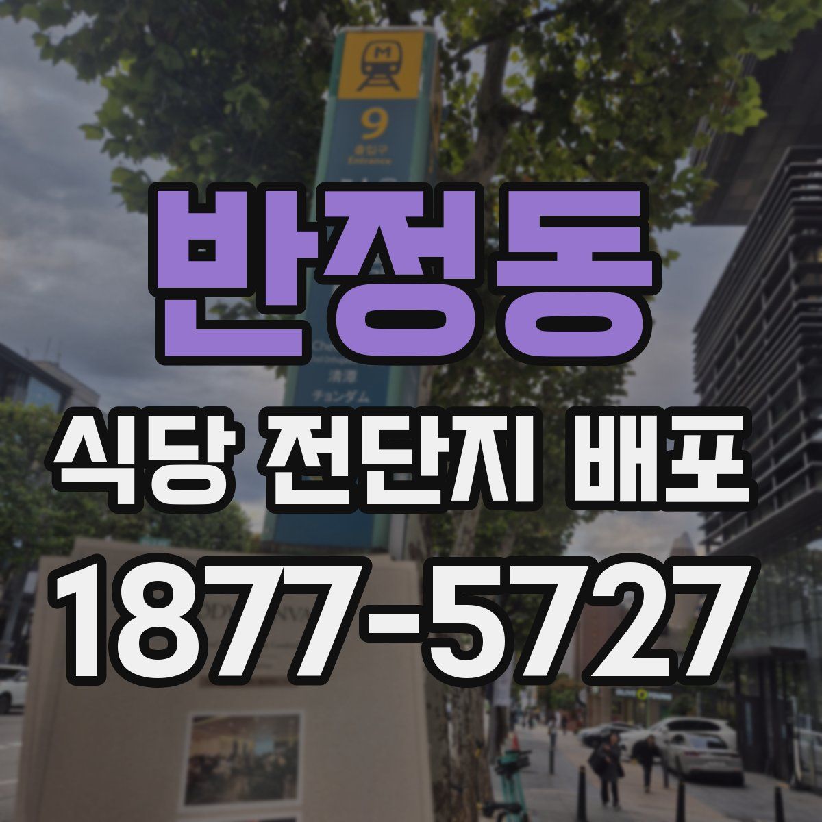 반정동 식당 전단지 배포