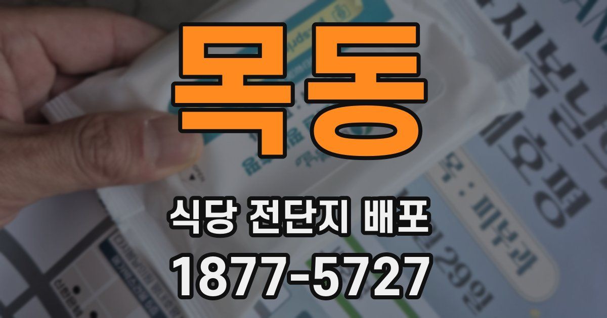 목동 식당 전단지 배포
