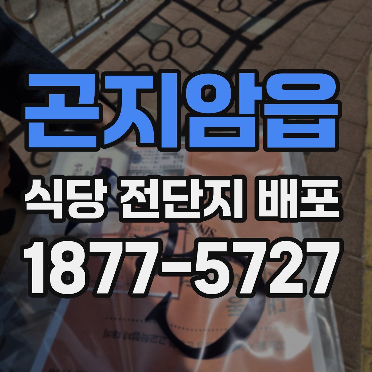 곤지암읍 식당 전단지 배포