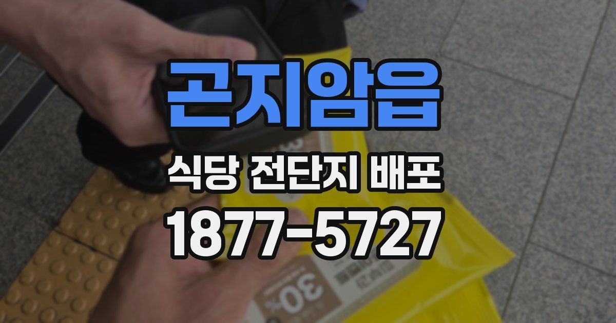 곤지암읍 식당 전단지 배포