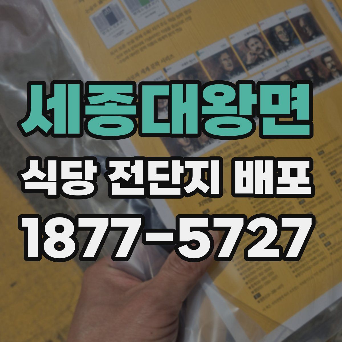 세종대왕면 식당 전단지 배포