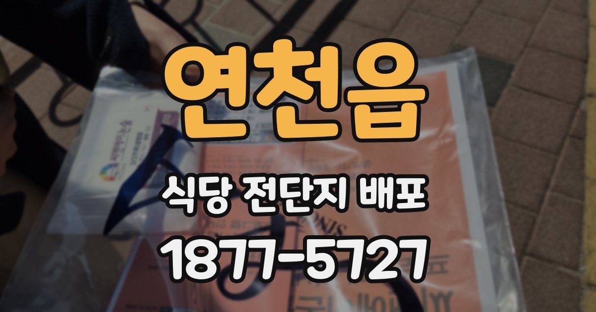연천읍 식당 전단지 배포