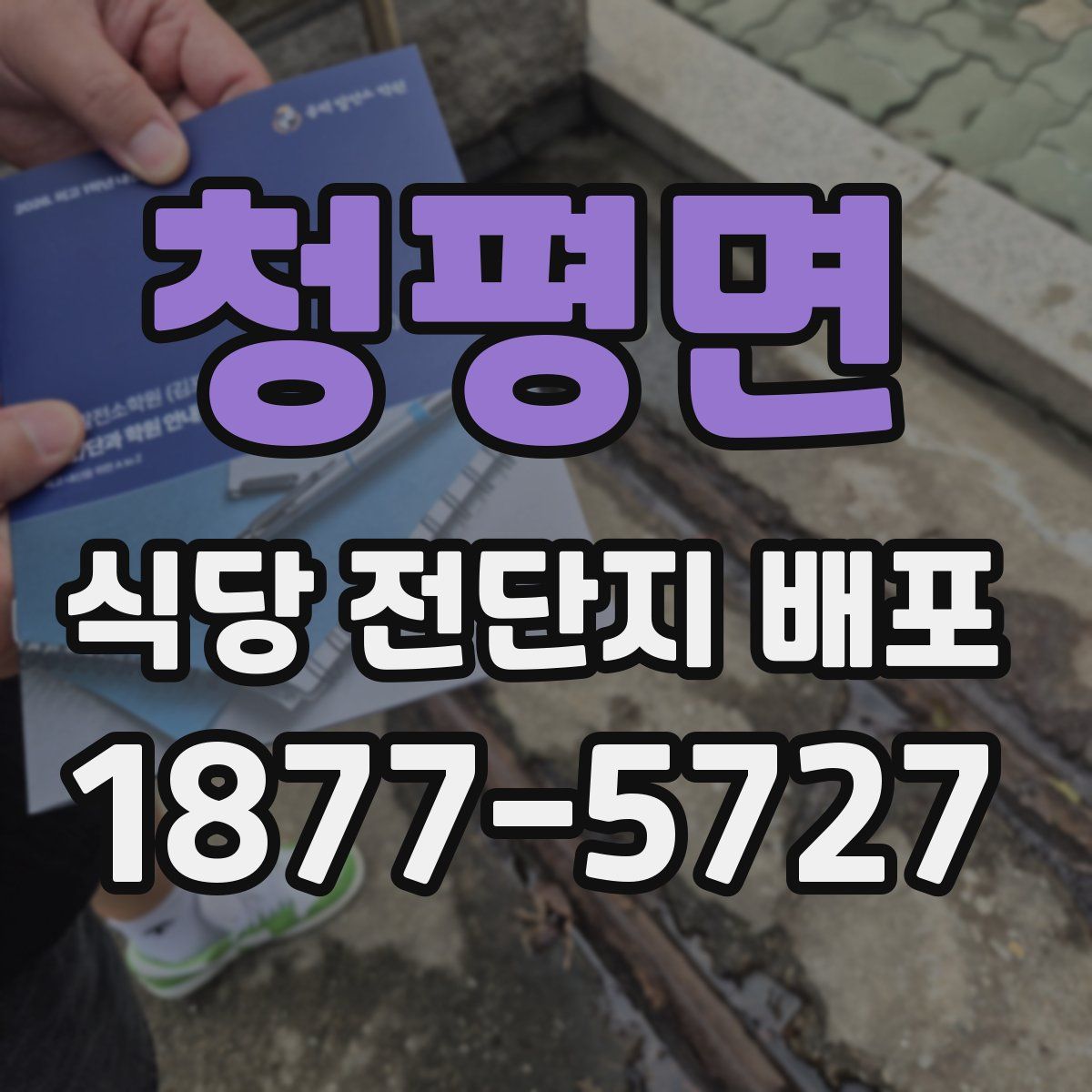 청평면 식당 전단지 배포