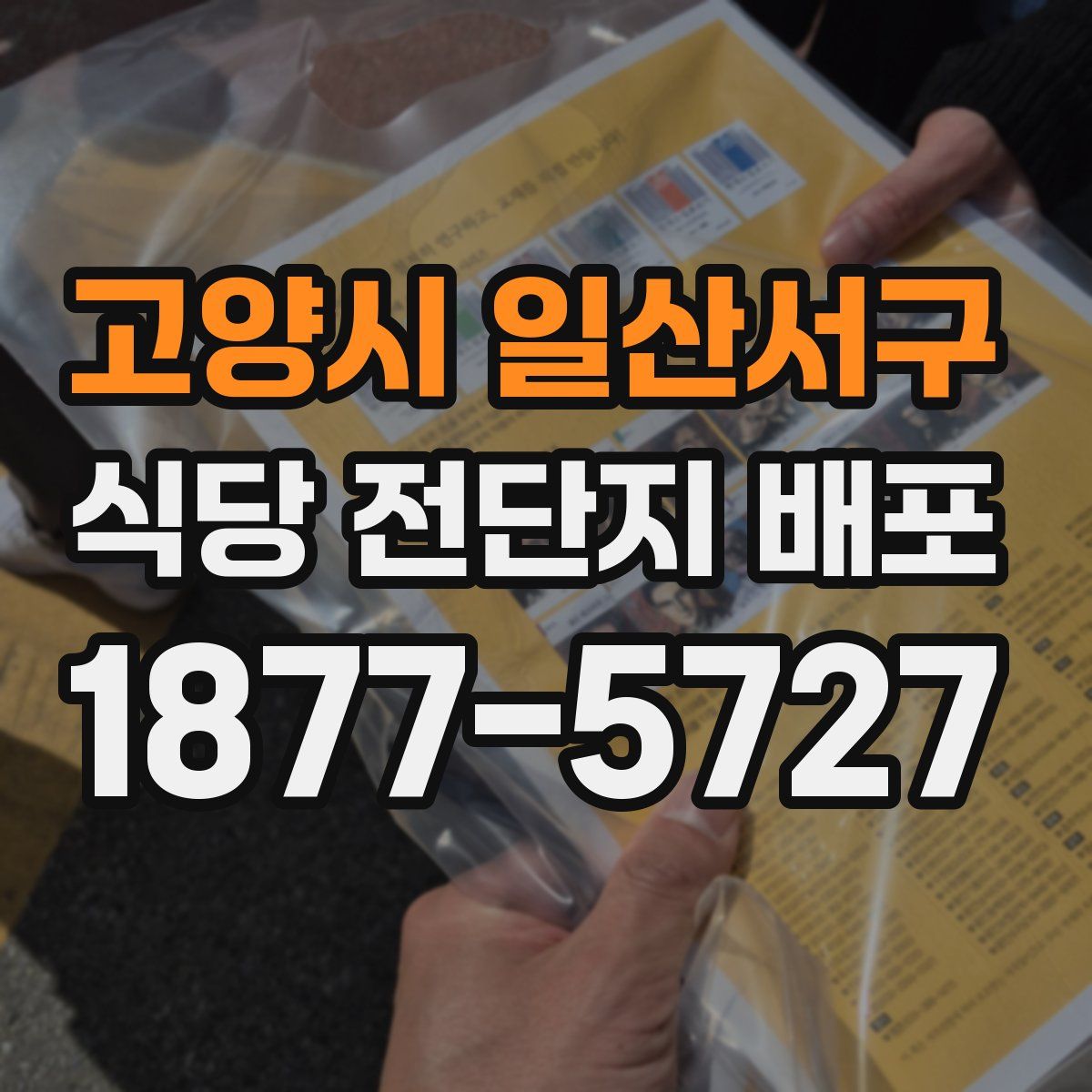 고양시 일산서구 식당 전단지 배포