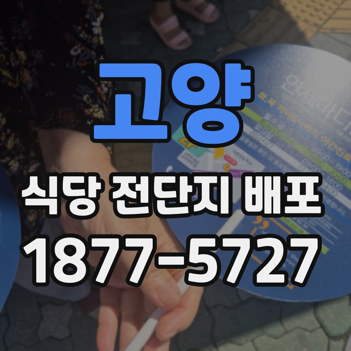 고양 식당 전단지 배포