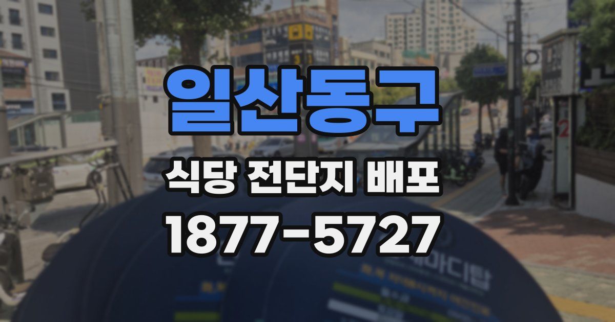 일산동구 식당 전단지 배포