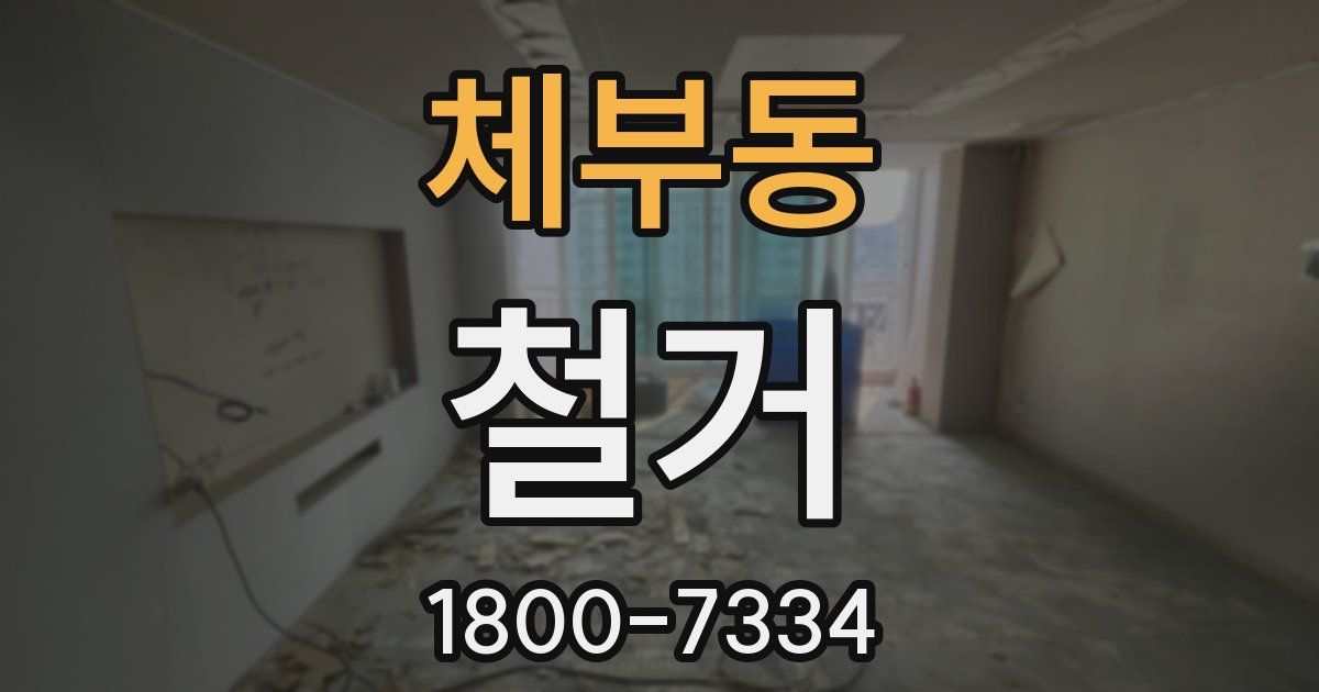 체부동 철거