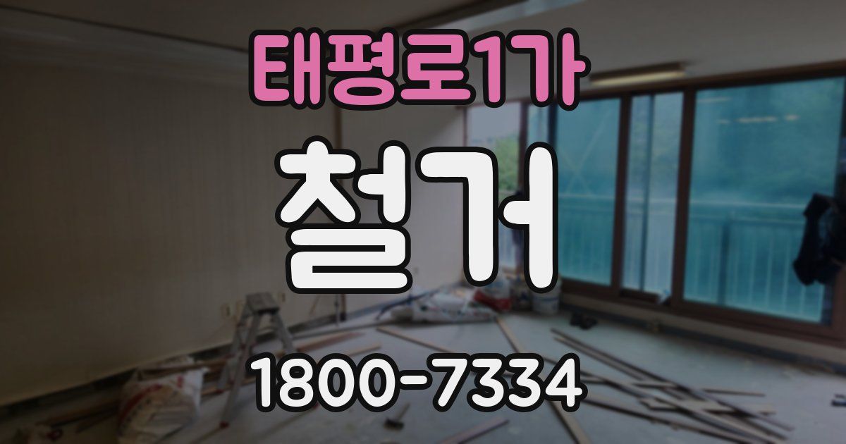 태평로1가 철거
