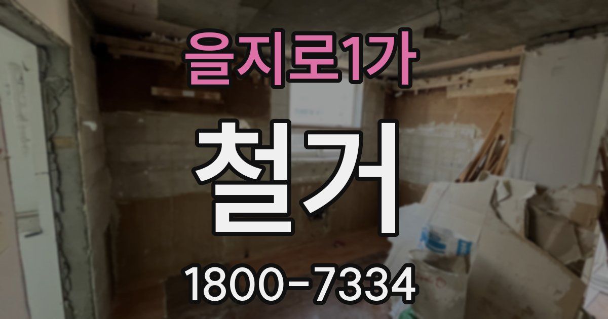 을지로1가 철거