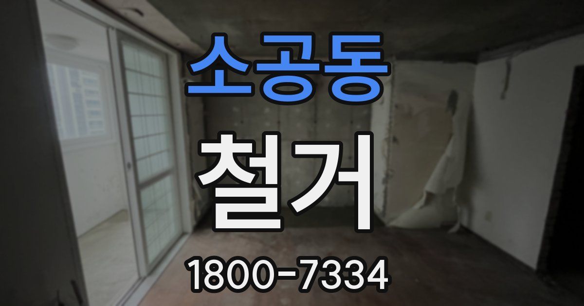 소공동 철거