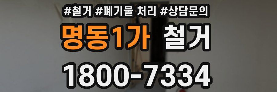 명동1가 철거
