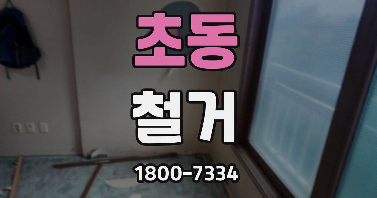 초동 철거
