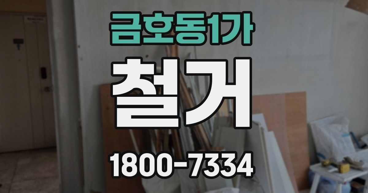 금호동1가 철거