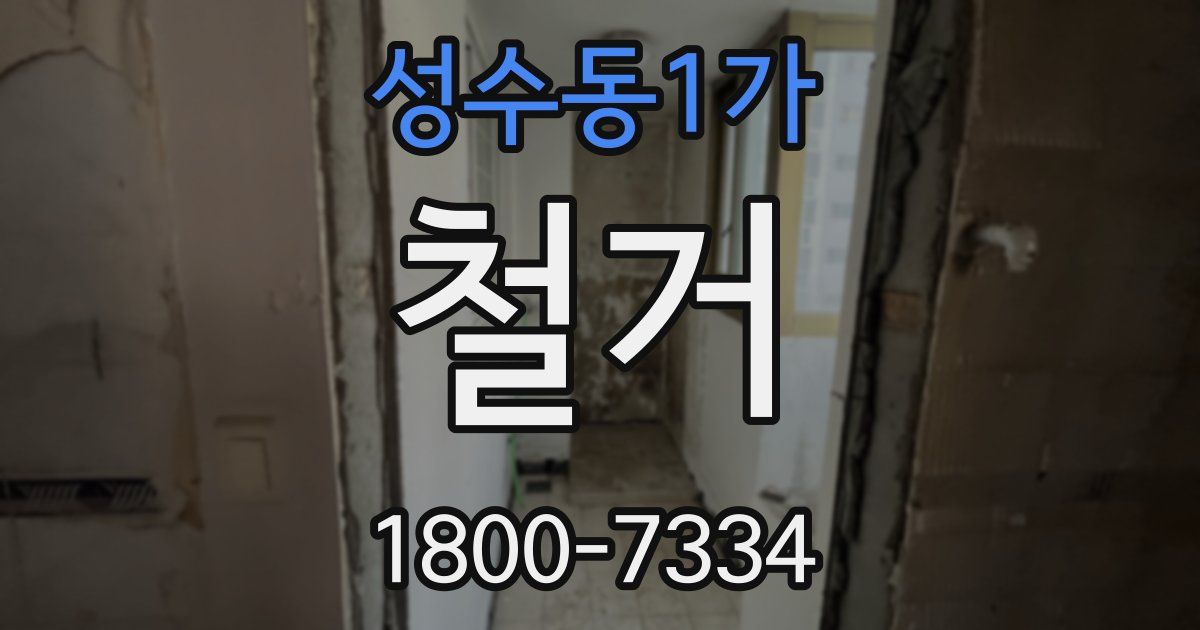 성수동1가 철거