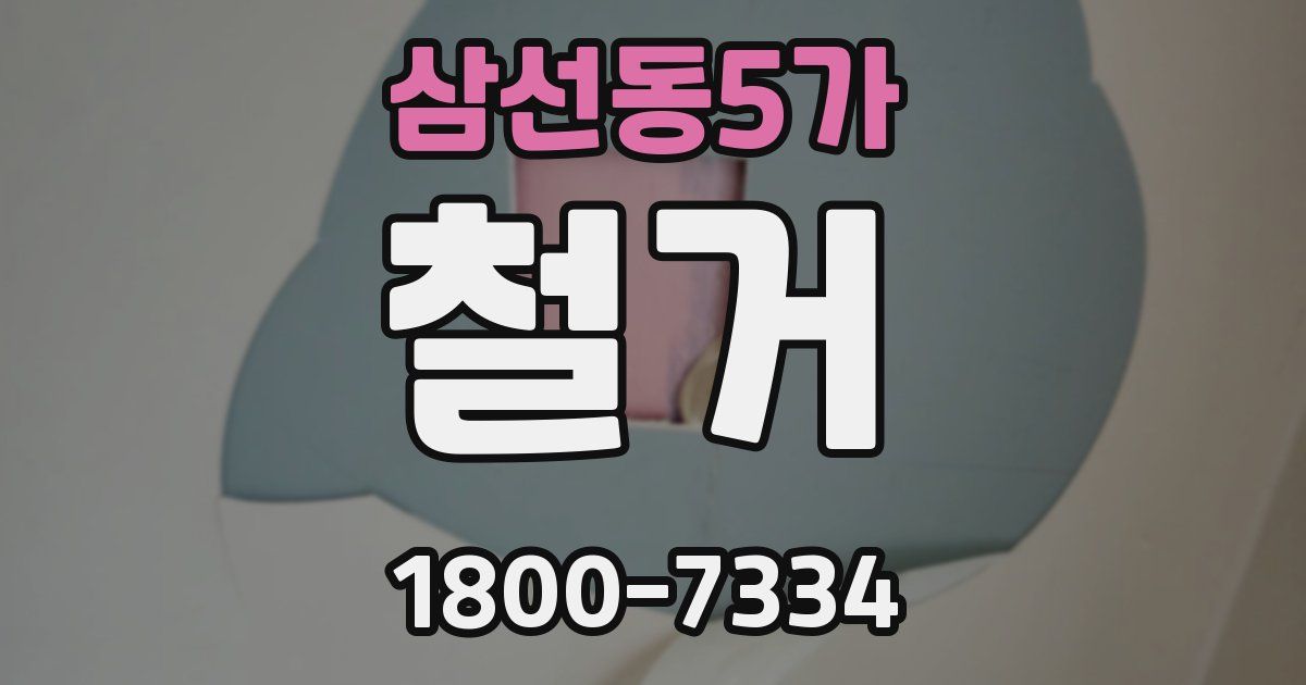 삼선동5가 철거
