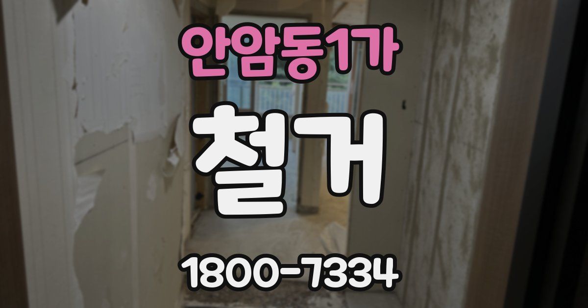 안암동1가 철거