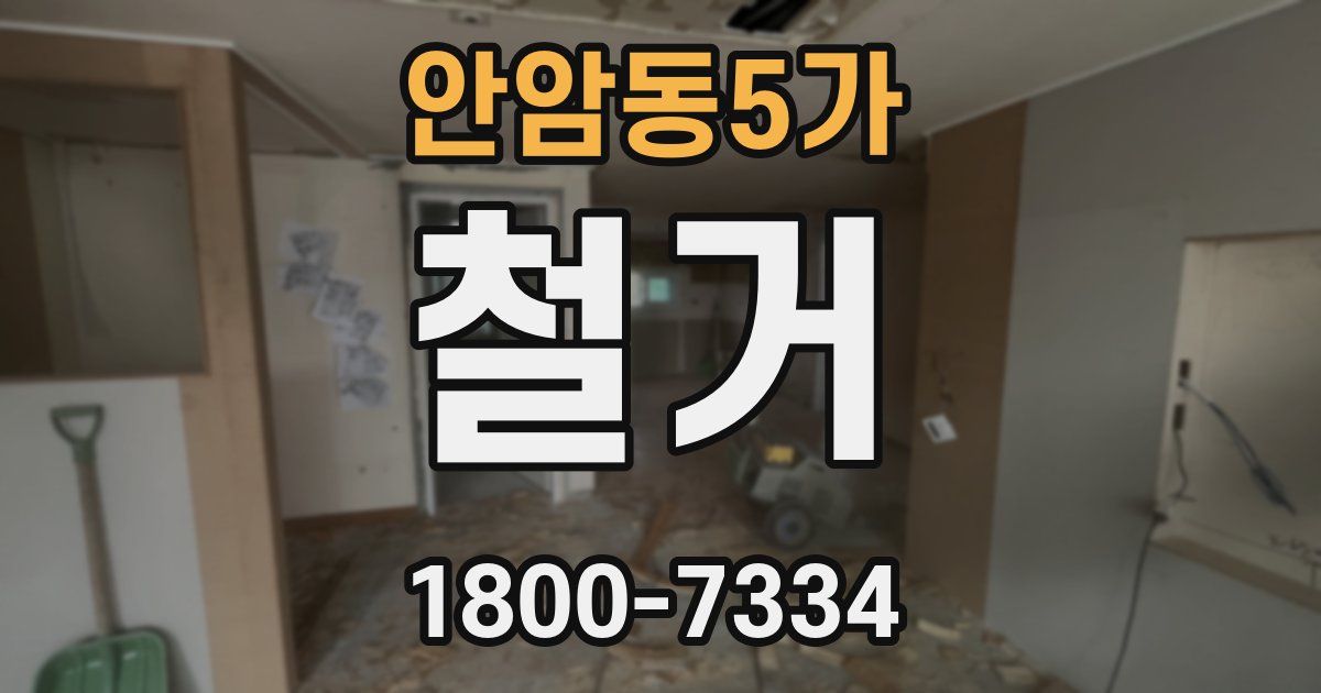 안암동5가 철거