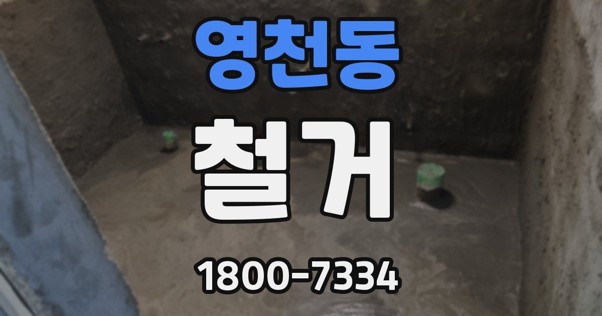 영천동 철거