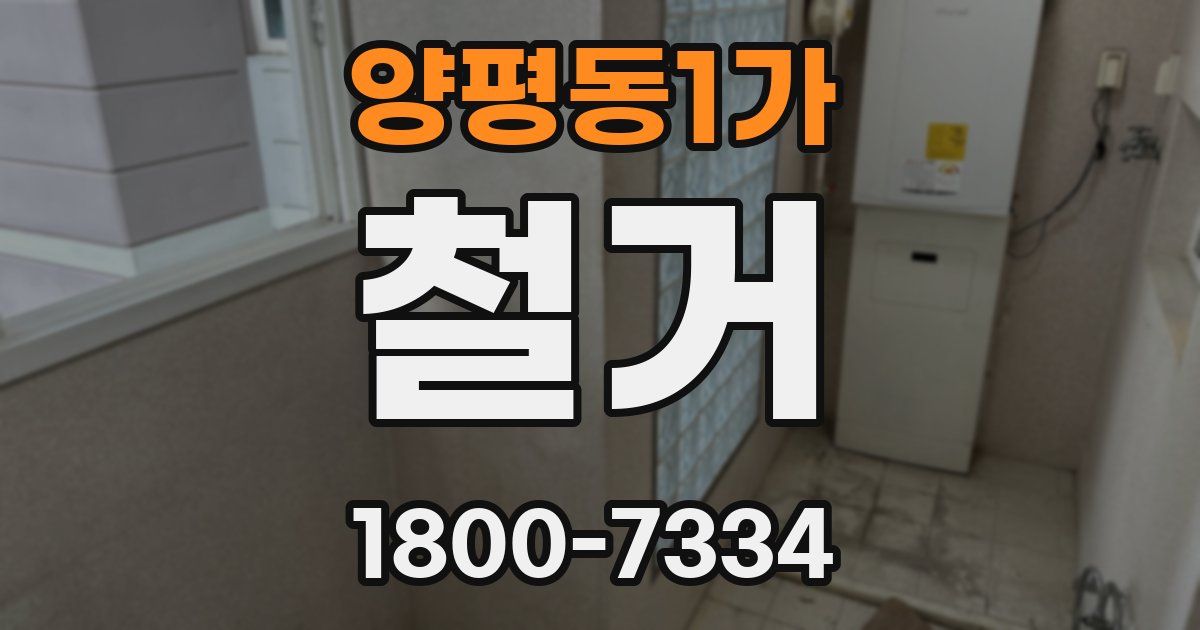 양평동1가 철거