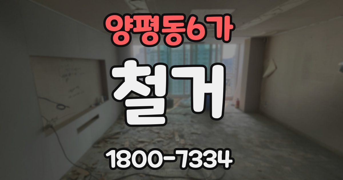 양평동6가 철거