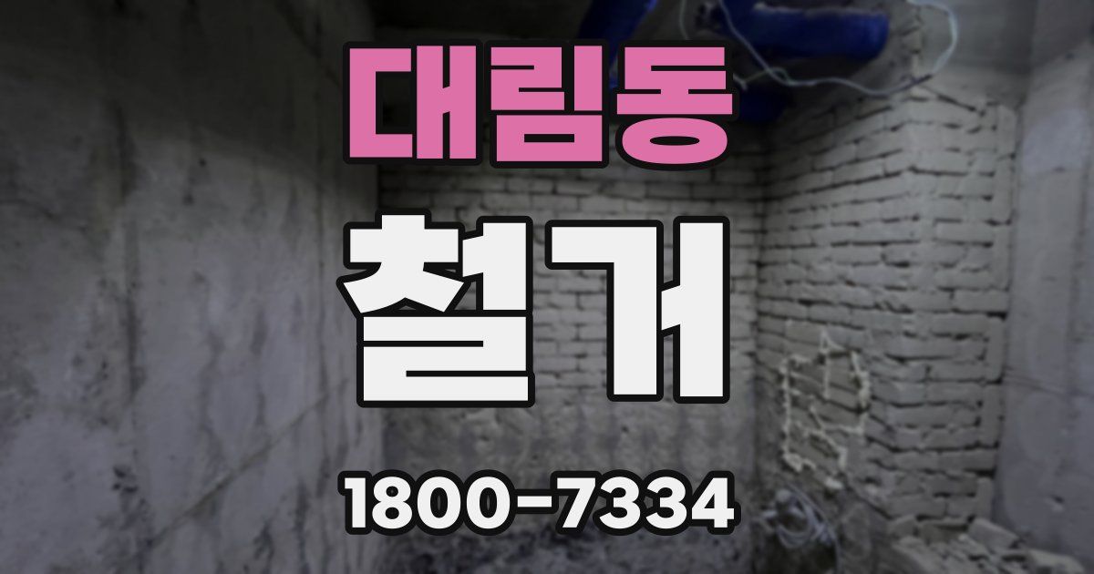 대림동 철거