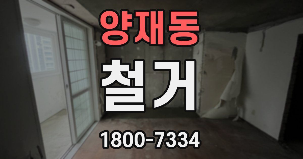 양재동 철거