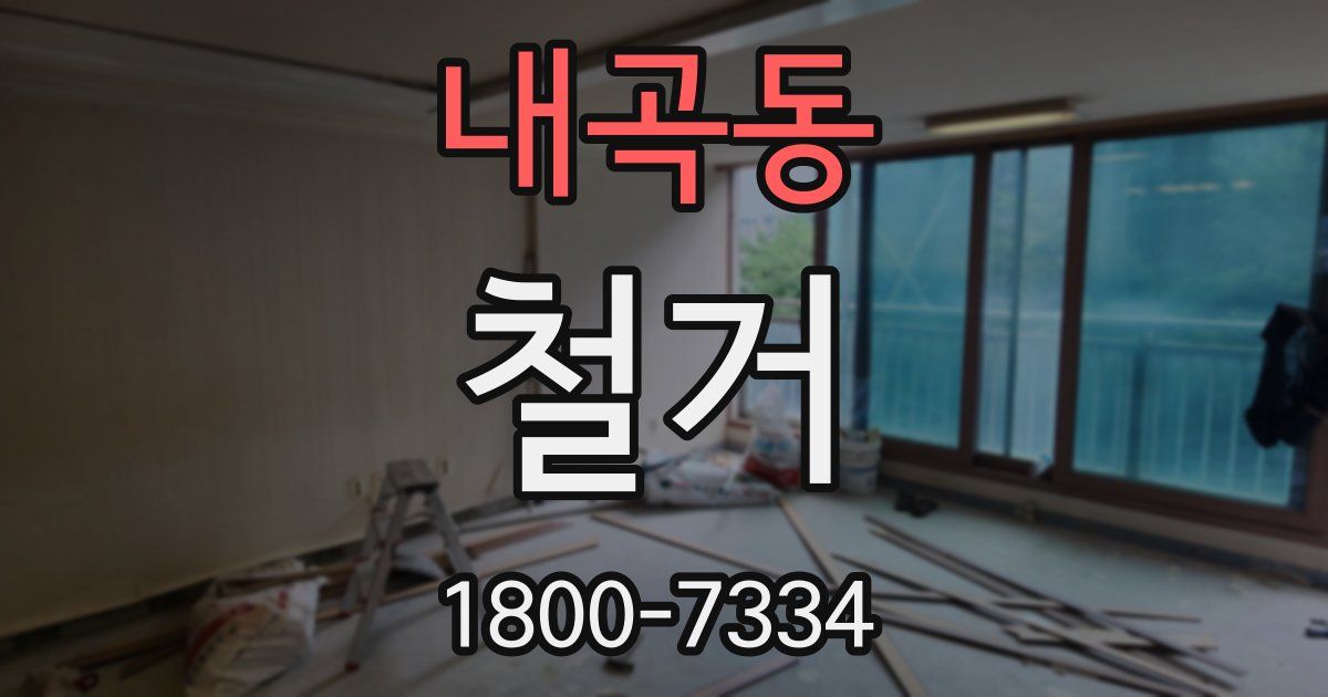 내곡동 철거