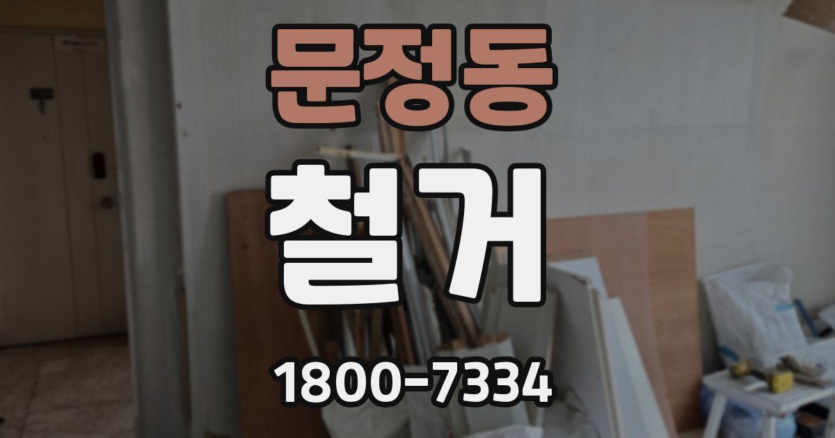 문정동 철거