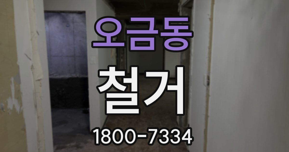 오금동 철거