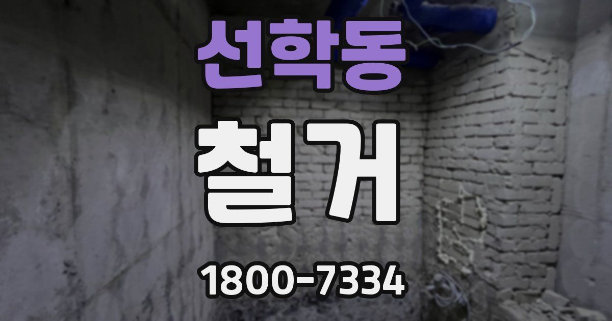 선학동 철거