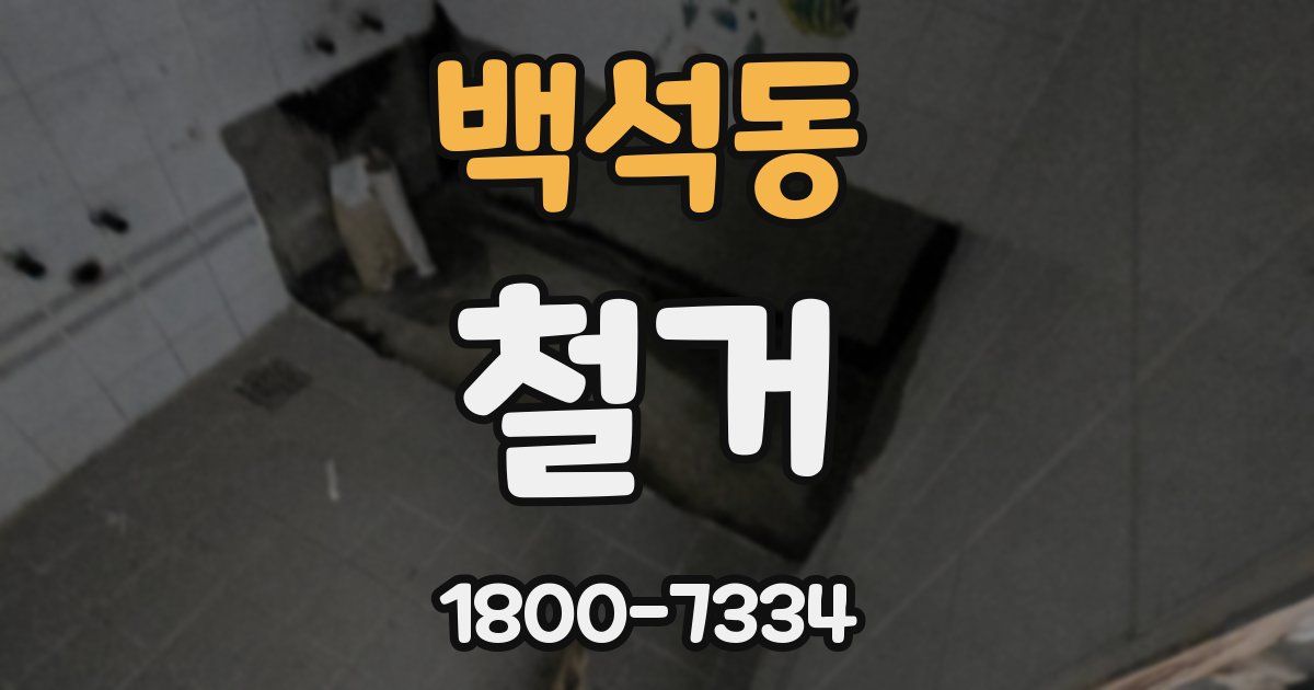 백석동 철거
