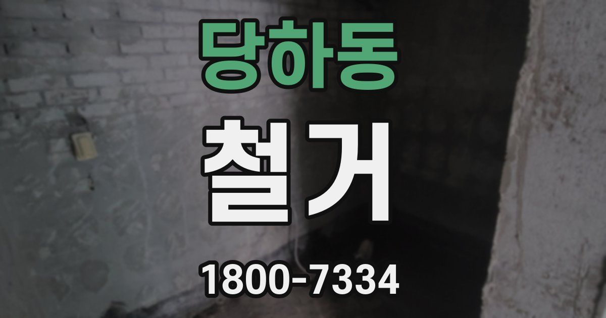 당하동 철거