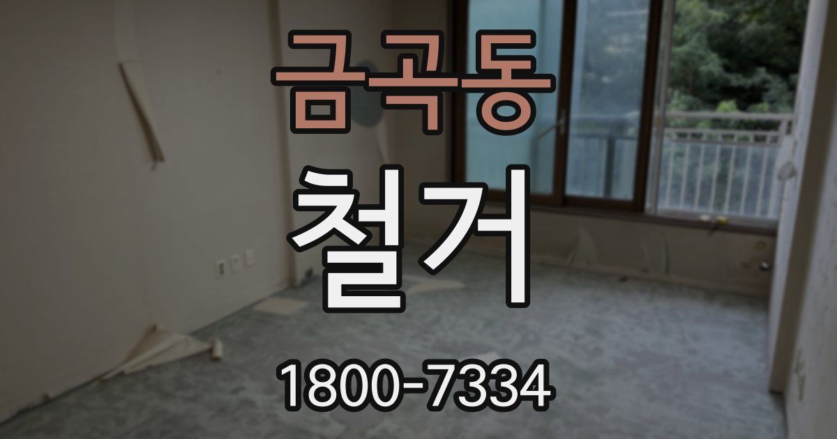 금곡동 철거