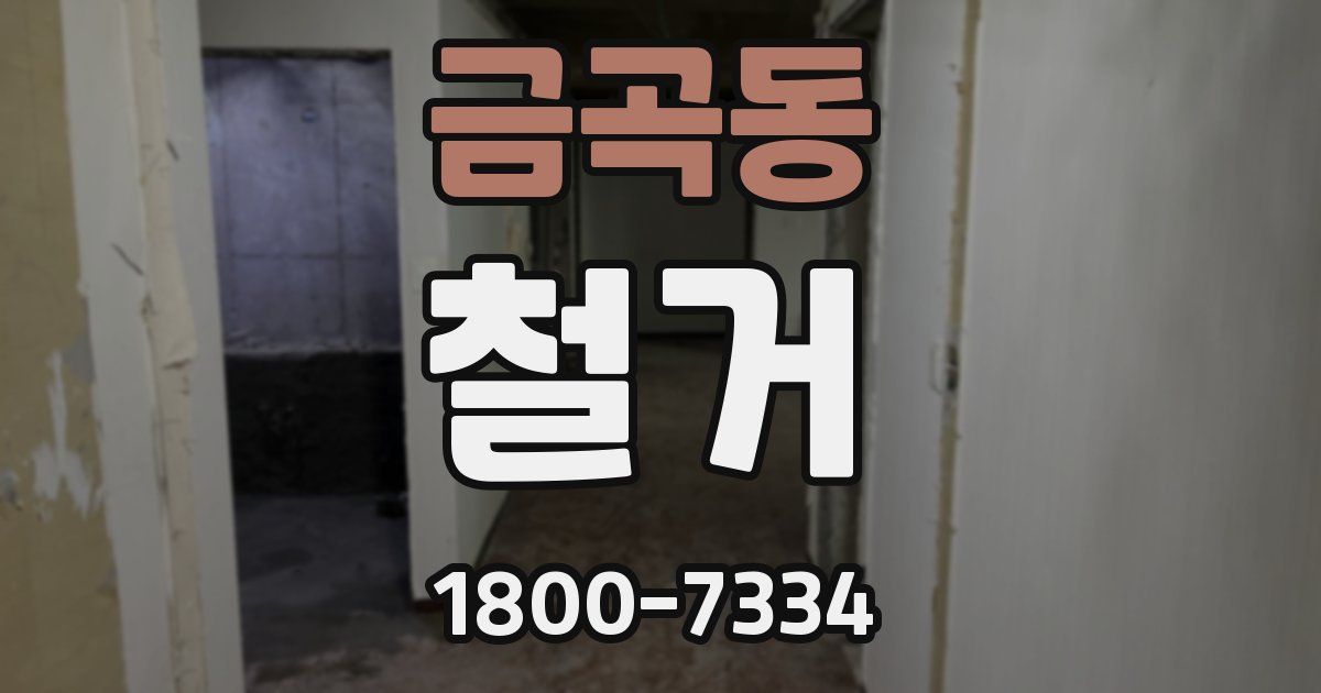 금곡동 철거