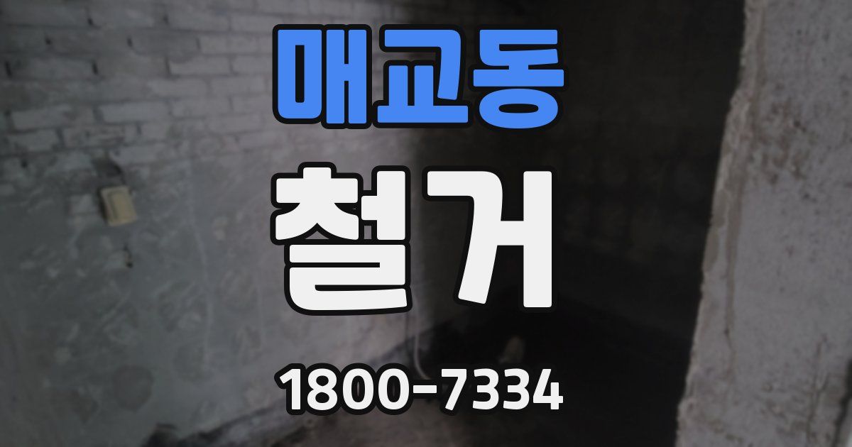 매교동 철거
