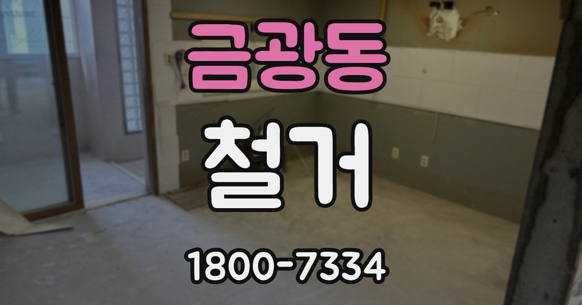 금광동 철거