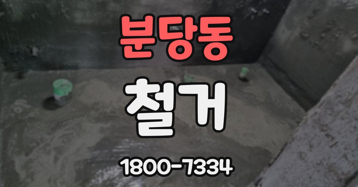 분당동 철거