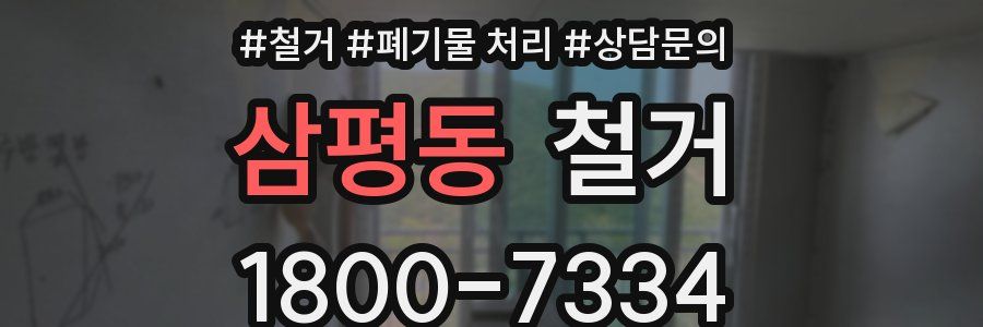 삼평동 철거