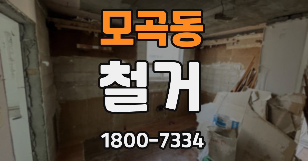 모곡동 철거