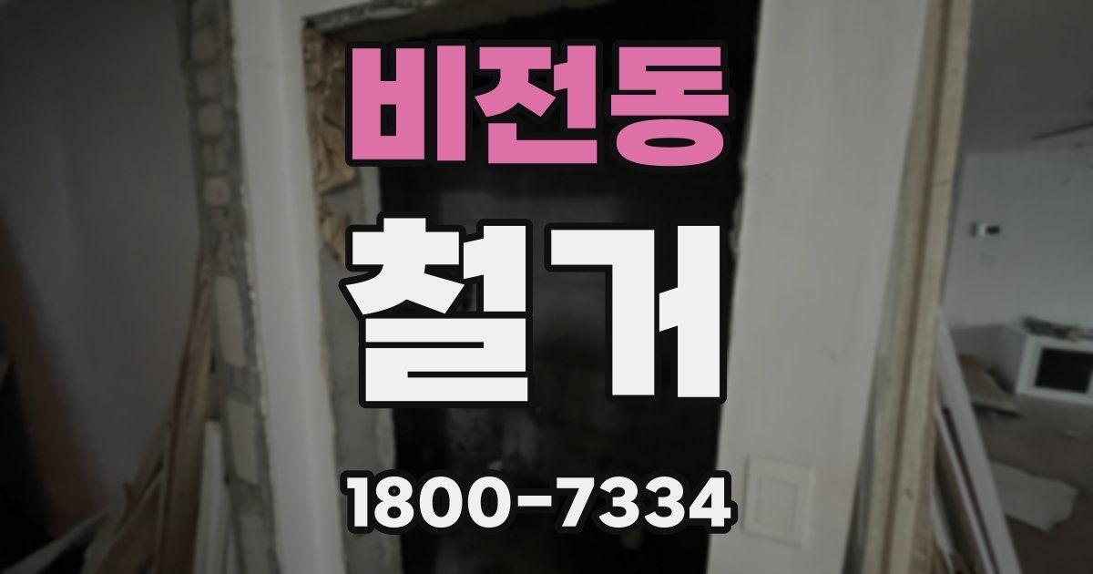 비전동 철거