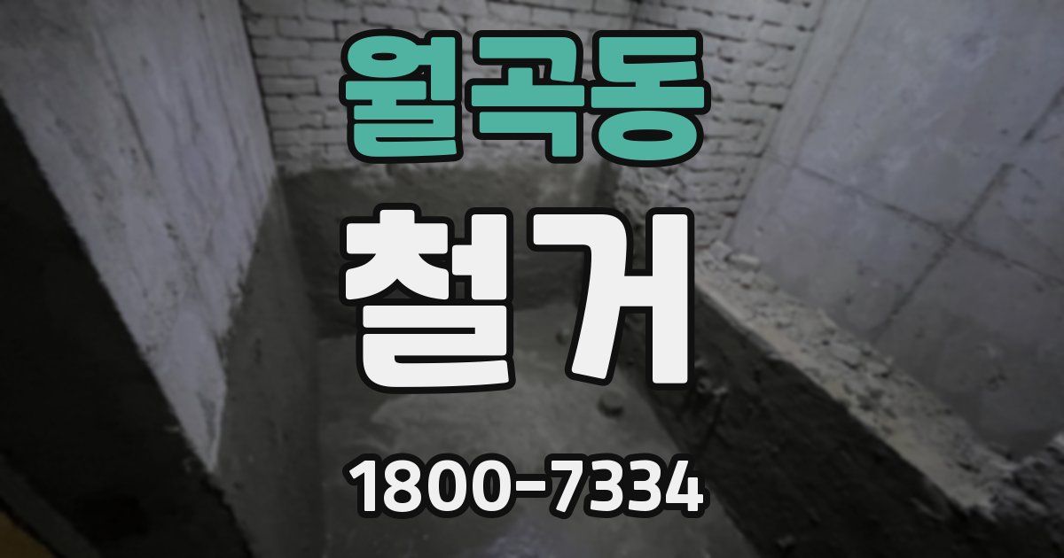 월곡동 철거