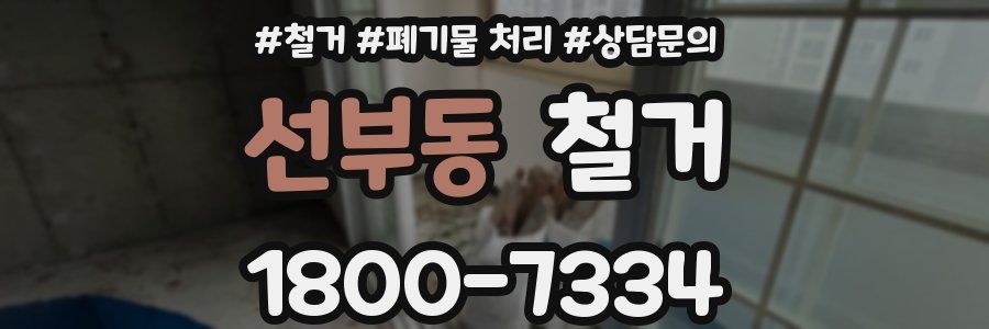 선부동 철거