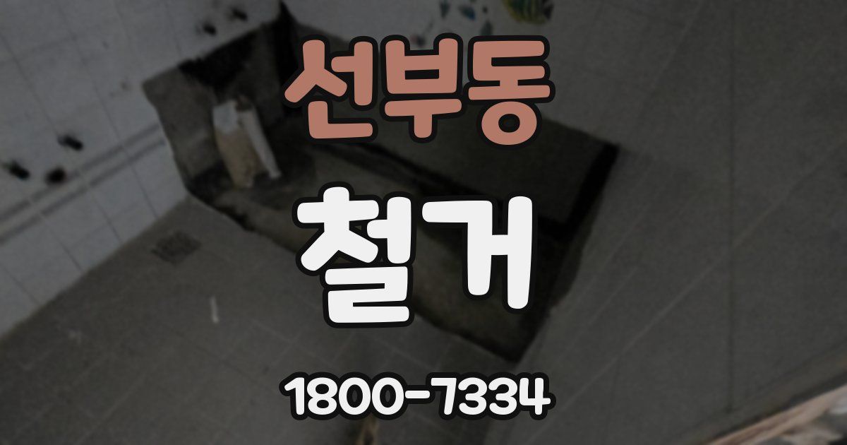 선부동 철거