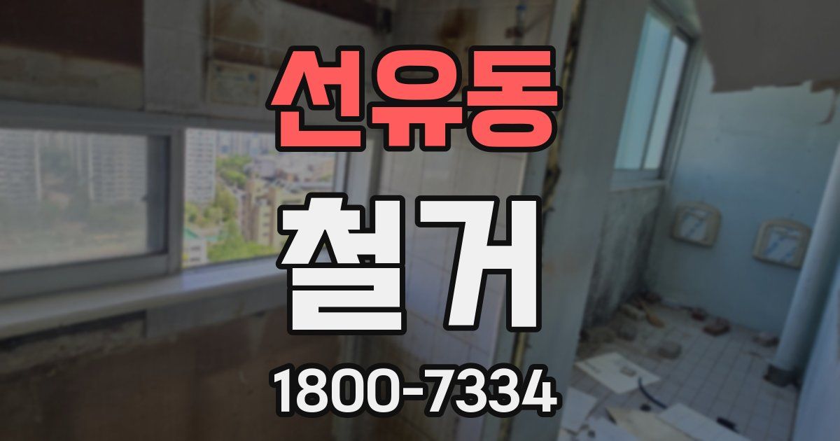 선유동 철거