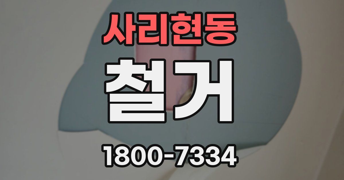 사리현동 철거
