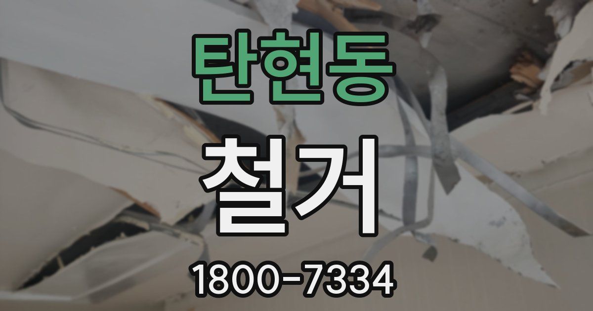 탄현동 철거